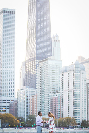 chicago engagement photography fall sunset 1